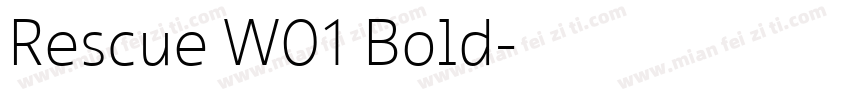 Rescue W01 Bold字体转换